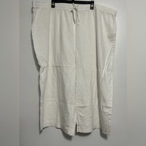 DKNY Cream Wide Leg Pants